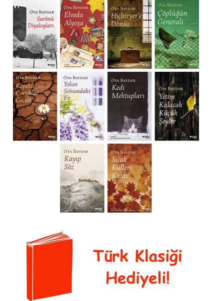 Oya Baydar 10 Kitap Seti + Türk Klasiği Hediye