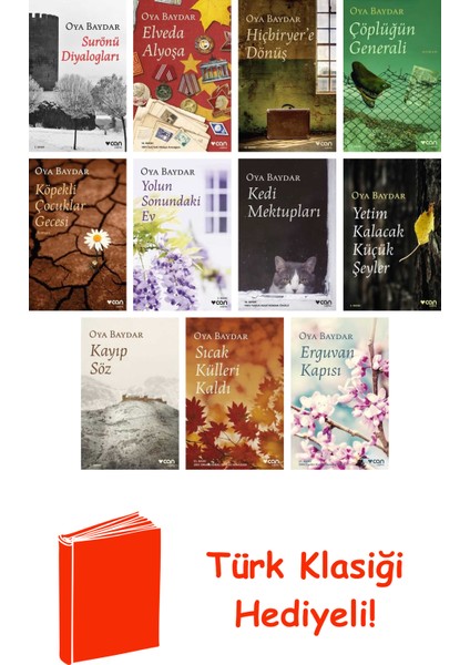 Oya Baydar 11 Kitap Seti + Türk Klasiği Hediye