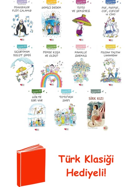 Sevim Ak 11 Kitap Seti + Türk Klasiği Hediye