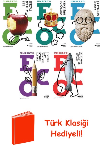Umberto Eco 5 Kitap Seti + Türk Klasiği Hediye