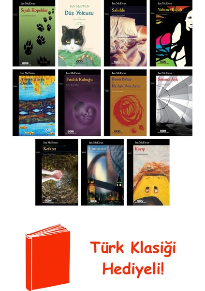 Ian Mcewan 11 Kitap Seti + Türk Klasiği Hediye