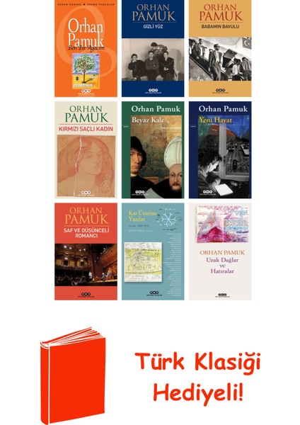 Orhan Pamuk 9 Kitap Seti + Türk Klasiği Hediye