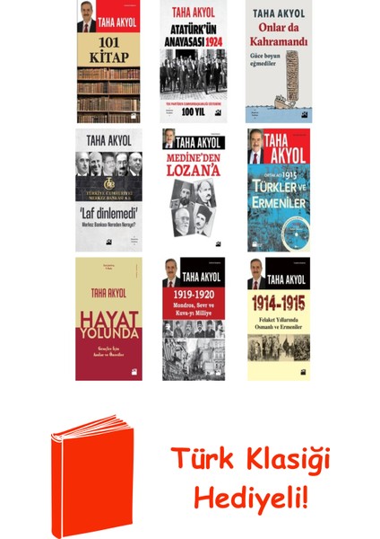 Taha Akyol 9 Kitap Seti + Türk Klasiği Hediye