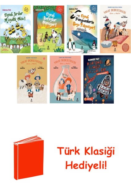 Gamze Pat 7 Kitap Seti + Türk Klasiği Hediye