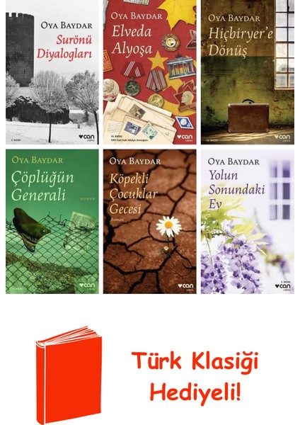 Oya Baydar 6 Kitap Seti + Türk Klasiği Hediye