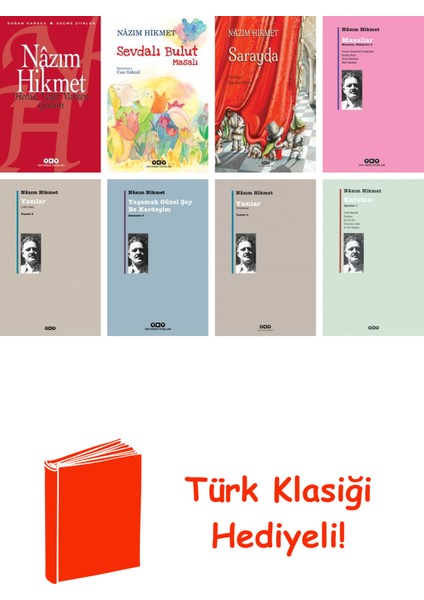 Nâzım Hikmet 8 Kitap Seti + Türk Klasiği Hediye