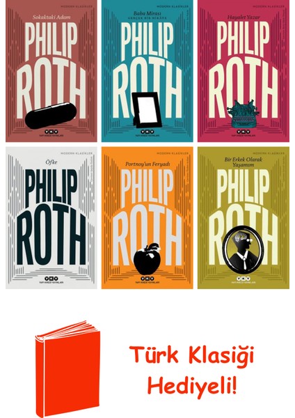 Philip Roth 6 Kitap Seti + Türk Klasiği Hediye