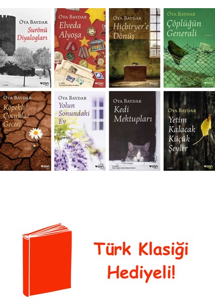 Oya Baydar 8 Kitap Seti + Türk Klasiği Hediye