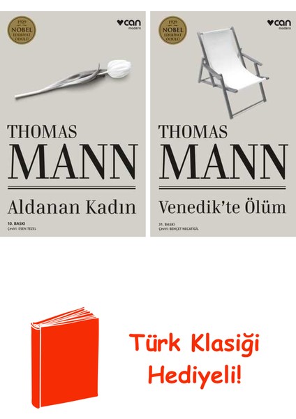 Thomas Mann 2 Kitap Seti + Türk Klasiği Hediye