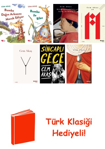 Cem Akaş 7 Kitap Seti + Türk Klasiği Hediye