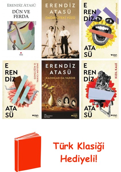 Erendiz Atasü 6 Kitap Seti + Türk Klasiği Hediye