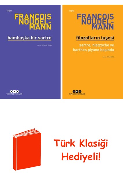François Noudelmann 2 Kitap Seti + Türk Klasiği Hediye