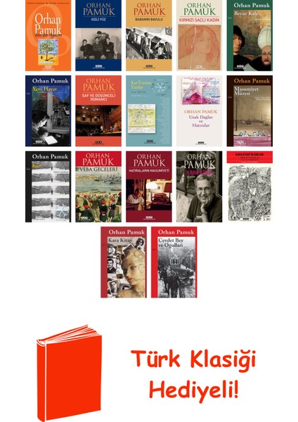 Orhan Pamuk 17 Kitap Seti + Türk Klasiği Hediye