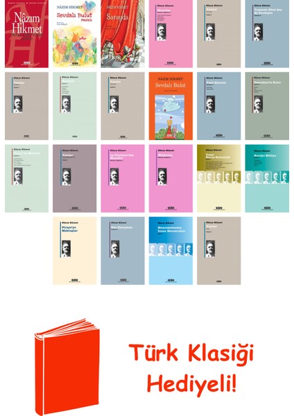 Nâzım Hikmet 22 Kitap Seti + Türk Klasiği Hediye