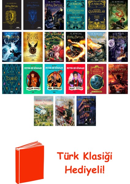J.k. Rowling 21 Kitap Seti + Türk Klasiği Hediye