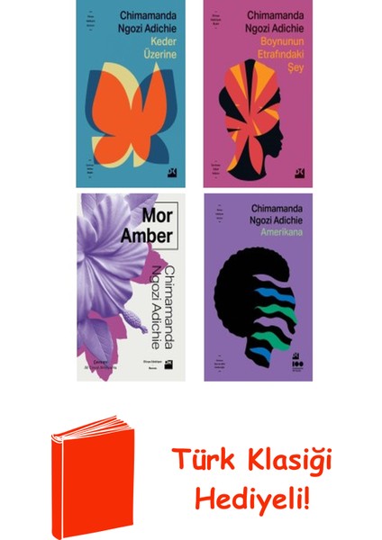 Chimamanda Ngozi Adichie 4 Kitap Seti + Türk Klasiği Hediye