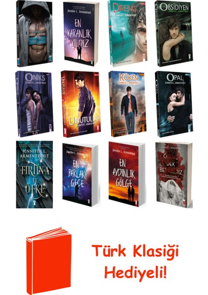 Jennifer L. Armentrout 12 Kitap Seti + Türk Klasiği Hediye