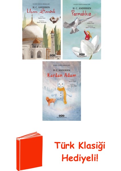 H. C. Andersen 3 Kitap Seti + Türk Klasiği Hediye