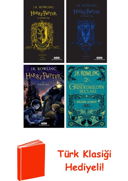 J.k. Rowling 4 Kitap Seti + Türk Klasiği Hediye