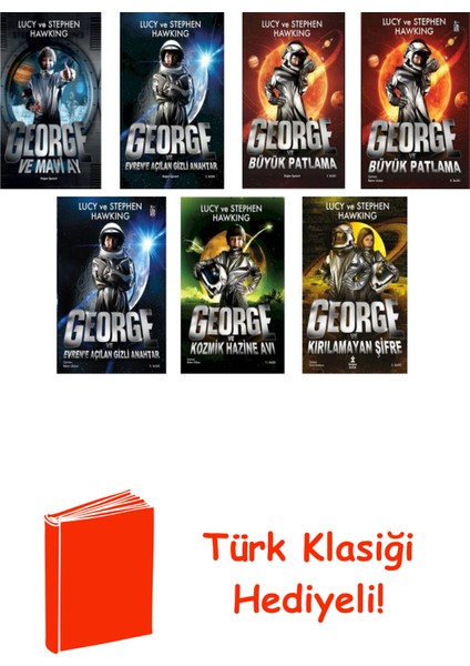Lucy ve Stephen Hawking 7 Kitap Seti + Türk Klasiği Hediye