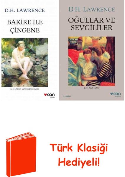 D.h. Lawrence 2 Kitap Seti + Türk Klasiği Hediye