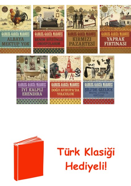 Gabriel García Márquez 7 Kitap Seti + Türk Klasiği Hediye