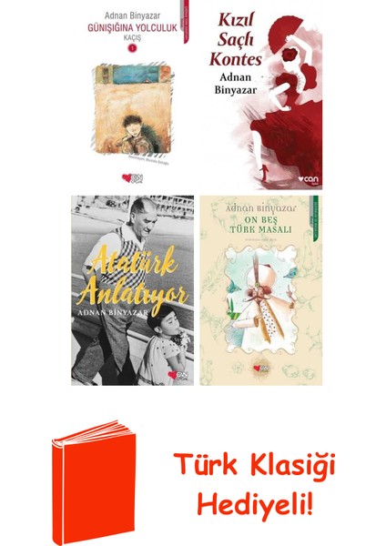 Adnan Binyazar 4 Kitap Seti + Türk Klasiği Hediye