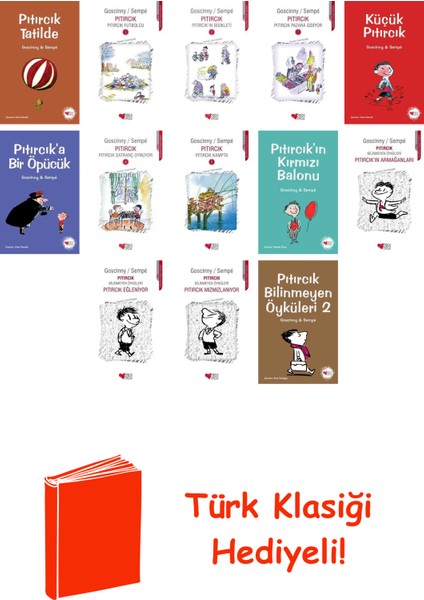 René Goscinny 13 Kitap Seti + Türk Klasiği Hediye