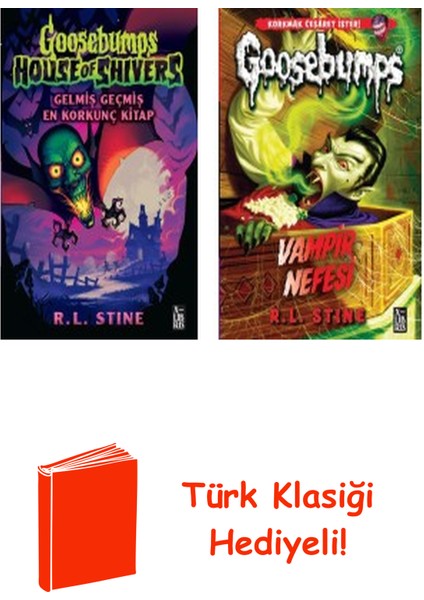 R.l.stine 2 Kitap Seti + Türk Klasiği Hediye