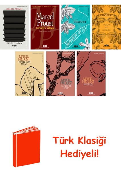 Marcel Proust 7 Kitap Seti + Türk Klasiği Hediye