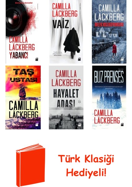 Camilla Läckberg 6 Kitap Seti + Türk Klasiği Hediye