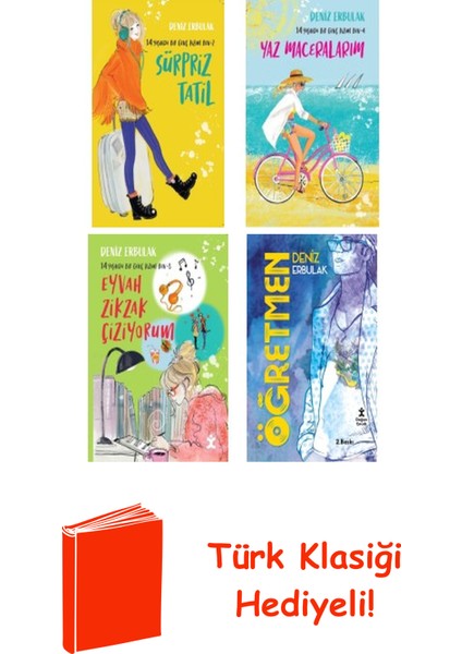 Deniz Erbulak 4 Kitap Seti + Türk Klasiği Hediye