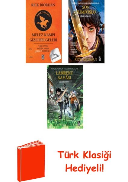 Rick Riordan 3 Kitap Seti + Türk Klasiği Hediye