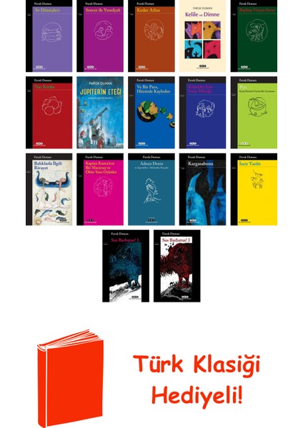 Faruk Duman 17 Kitap Seti + Türk Klasiği Hediye