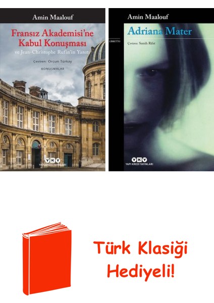 Amin Maalouf 2 Kitap Seti + Türk Klasiği Hediye