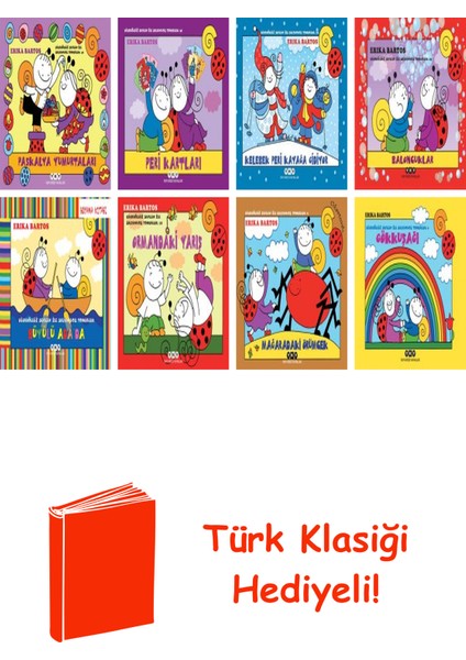 Erika Bartos 8 Kitap Seti + Türk Klasiği Hediye