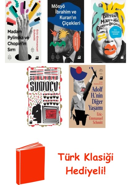 Eric Emmanuel Schmitt 5 Kitap Seti + Türk Klasiği Hediye