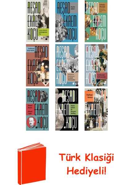 Reşad Ekrem Koçu 9 Kitap Seti + Türk Klasiği Hediye