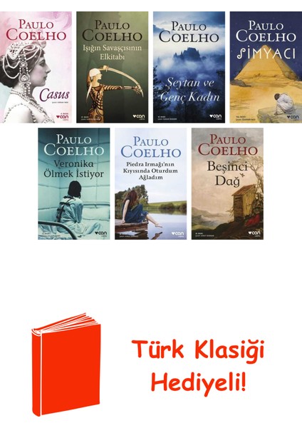 Paulo Coelho 7 Kitap Seti + Türk Klasiği Hediye