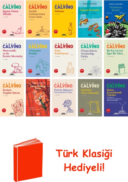 Italo Calvino 15 Kitap Seti + Türk Klasiği Hediye
