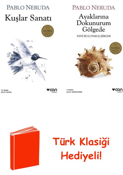 Pablo Neruda 2 Kitap Seti + Türk Klasiği Hediye