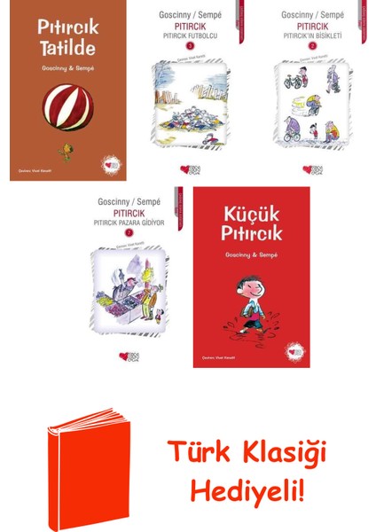 René Goscinny 5 Kitap Seti + Türk Klasiği Hediye