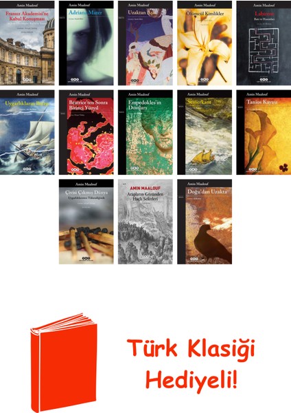Amin Maalouf 13 Kitap Seti + Türk Klasiği Hediye