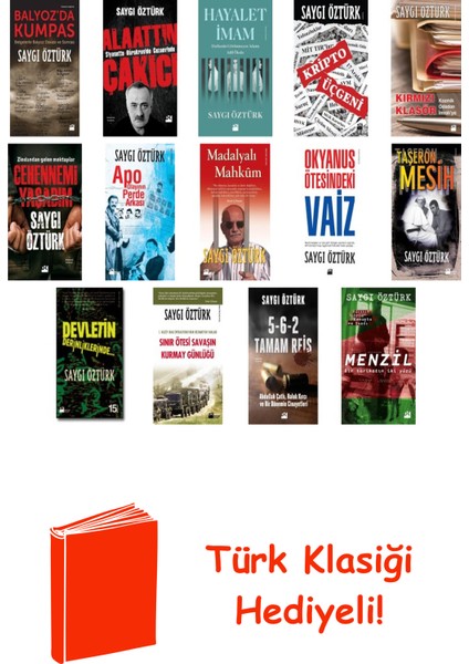 Saygı Öztürk 14 Kitap Seti + Türk Klasiği Hediye