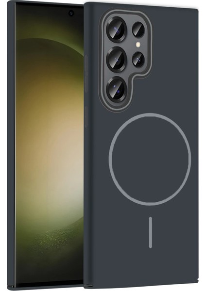 More-Tr Joko Samsung Galaxy S24 Ultra Broş Magsafe Kapak - Füme