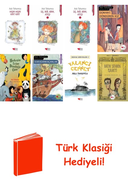 Aslı Tohumcu 8 Kitap Seti + Türk Klasiği Hediye