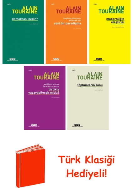 Alain Touraine 5 Kitap Seti + Türk Klasiği Hediye