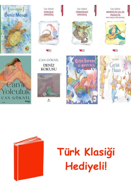 Can Göknil 8 Kitap Seti + Türk Klasiği Hediye
