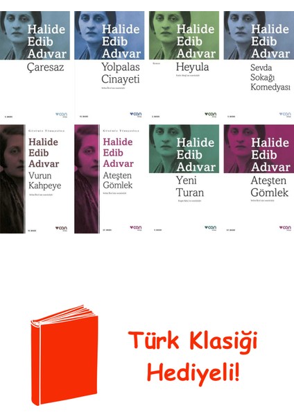 Halide Edib Adıvar 8 Kitap Seti + Türk Klasiği Hediye