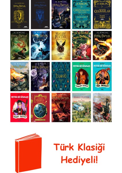 J.k. Rowling 20 Kitap Seti + Türk Klasiği Hediye